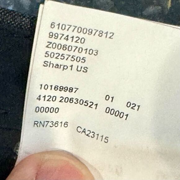 Hugo Boss Gray Windowpane Flat Front Dress Pants. Size 34. - Picture 10 of 11